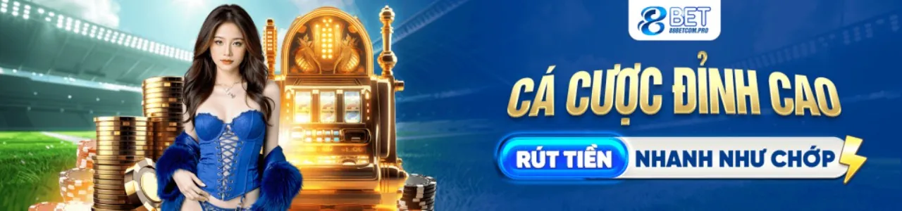 Máy Nổ Hũ với biểu tượng jackpot vàng lấp lánh tại CM88R